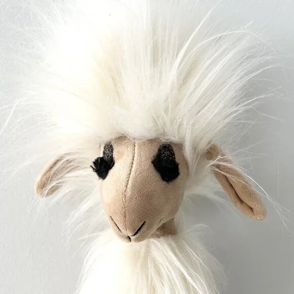 JELLYCAT Swellegant Sophie Sheep Plush 15” Stuffed Animal Toy Silky Fur Glitter - Picture 3 of 9